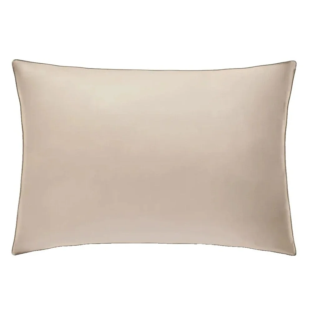 Anne De Solene Calliope Standard Shams Set of 2 Satin Jacquard Cotton Gray Sham